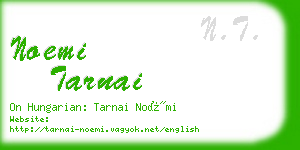 noemi tarnai business card